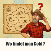 Ein Goldsucher fragt sich wo er Gold finden kann