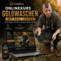 Goldwaschen lernen mit Paul – dein Onlinekurs für die ersten eigenen Goldflitter