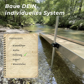 4 x Füße/Ständer für Goldwaschrinnen Höhenverstellbar GoldSax