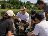 Goldwaschkurs an der Elbe in Torgau